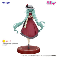 Hatsune Miku Trio-Try-iT PVC Statue Hatsune Miku Outing Dress Red Color Ver. 19 cm 4571623510758