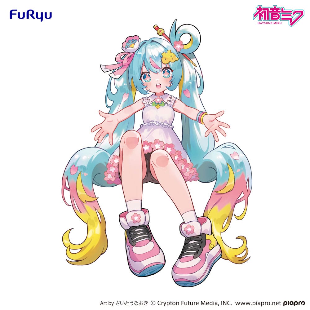 Hatsune Miku Noodle Stopper PVC Statue Hatsune Miku 10th Anniversary 14 cm   4571623510765