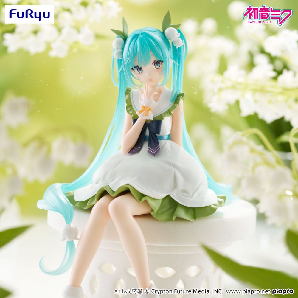 Hatsune Miku Noodle Stopper PVC Statue Flower Fairy Lily of the Valley 14 cm   4571623511595