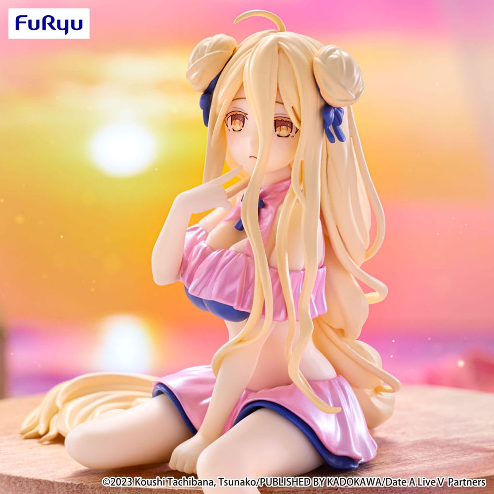Date A Live V Noodle Stopper PVC Statue Mukuro Hoshimiya Swimsuit Pastel Pink Color Ver. 13 cm    4571623511687