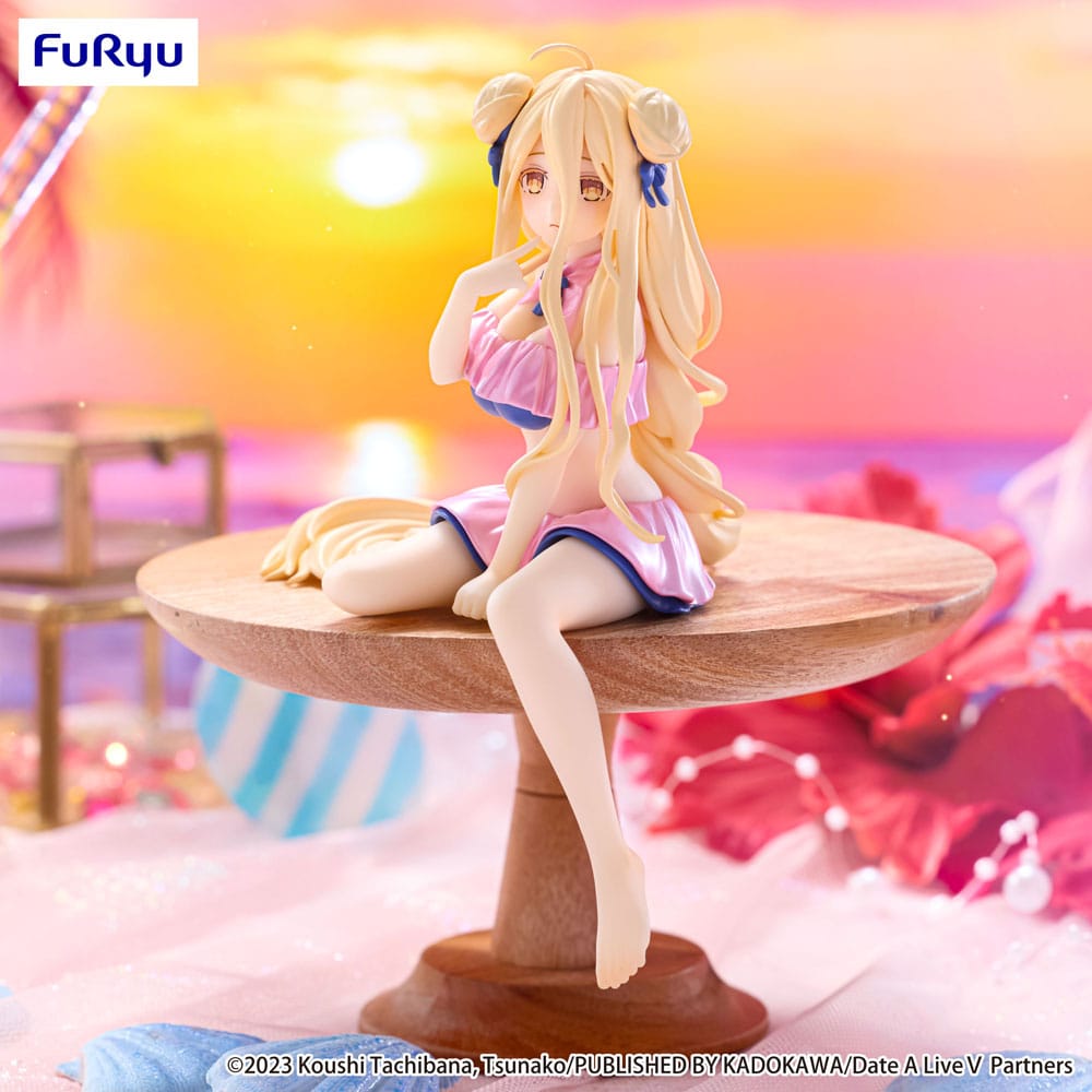 Date A Live V Noodle Stopper PVC Statue Mukuro Hoshimiya Swimsuit Pastel Pink Color Ver. 13 cm    4571623511687