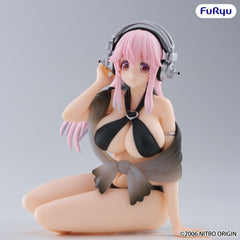 Super Sonico Noodle Stopper PVC Statue Super Sonico Swimsuit Black Color Ver. 10 cm 4571623513049