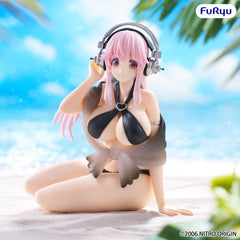 Super Sonico Noodle Stopper PVC Statue Super Sonico Swimsuit Black Color Ver. 10 cm 4571623513049
