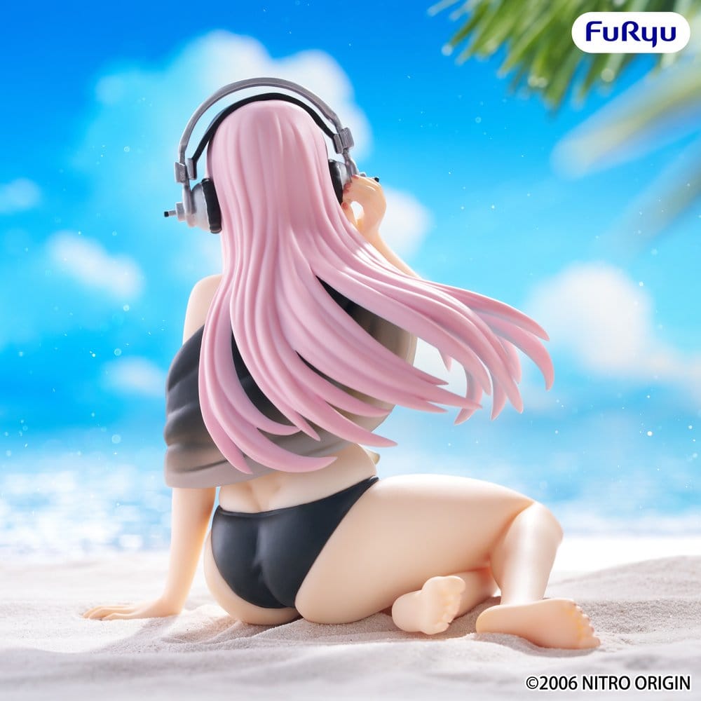 Super Sonico Noodle Stopper PVC Statue Super Sonico Swimsuit Black Color Ver. 10 cm 4571623513049