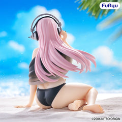 Super Sonico Noodle Stopper PVC Statue Super Sonico Swimsuit Black Color Ver. 10 cm 4571623513049