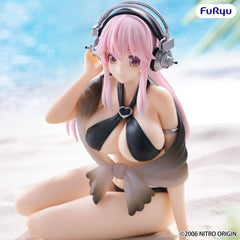 Super Sonico Noodle Stopper PVC Statue Super Sonico Swimsuit Black Color Ver. 10 cm 4571623513049