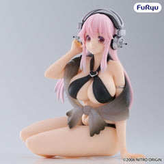 Super Sonico Noodle Stopper PVC Statue Super Sonico Swimsuit Black Color Ver. 10 cm 4571623513049