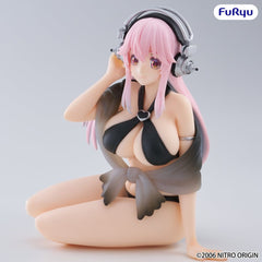 Super Sonico Noodle Stopper PVC Statue Super Sonico Swimsuit Black Color Ver. 10 cm 4571623513049