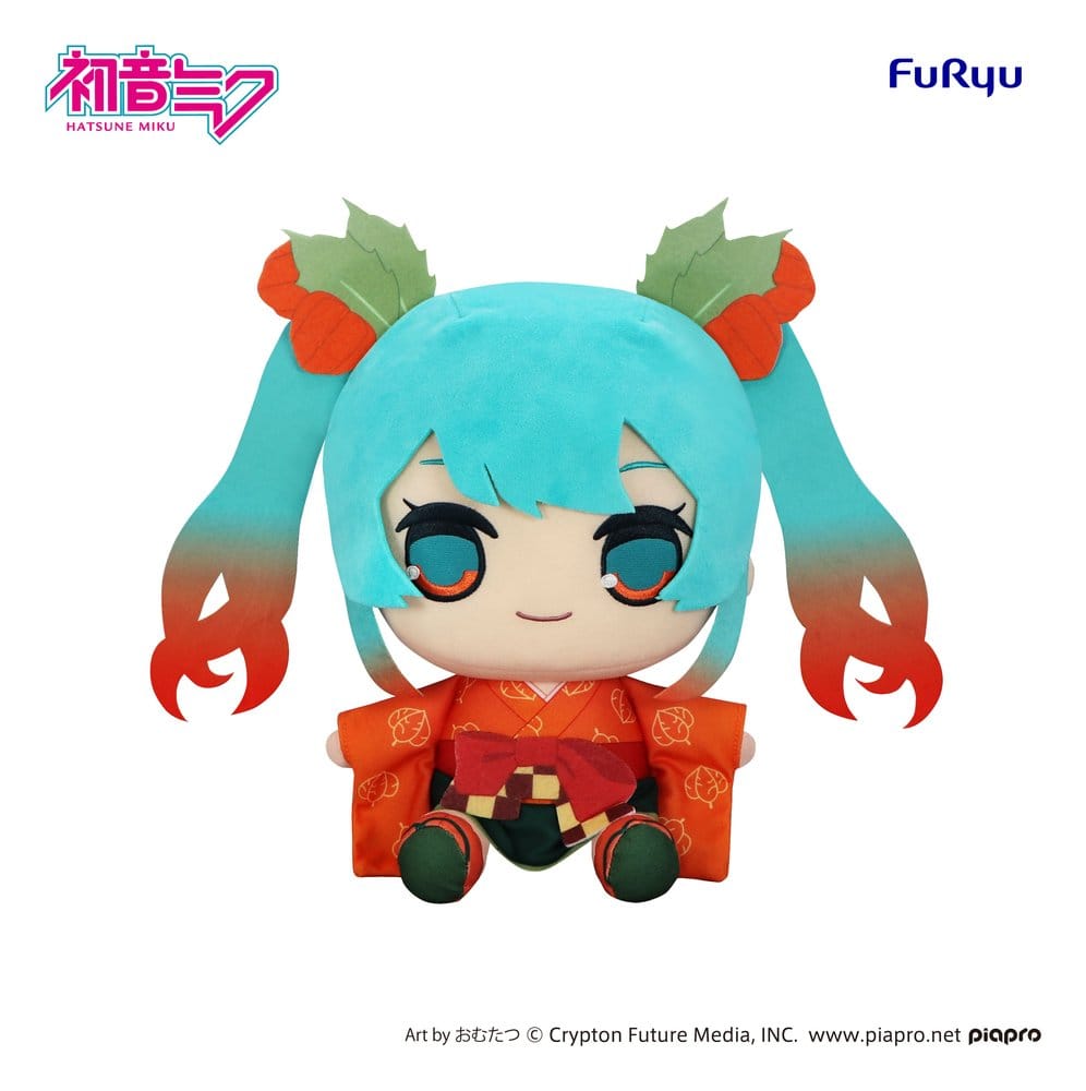 Hatsune Miku Kyurumaru Big Plush Figure Flower Fairy Winter Cherry Ver. 29 cm    4571623513117