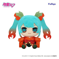 Hatsune Miku Kyurumaru Big Plush Figure Flower Fairy Winter Cherry Ver. 29 cm    4571623513117