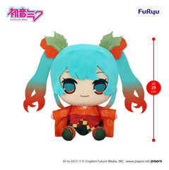 Hatsune Miku Kyurumaru Big Plush Figure Flower Fairy Winter Cherry Ver. 29 cm    4571623513117
