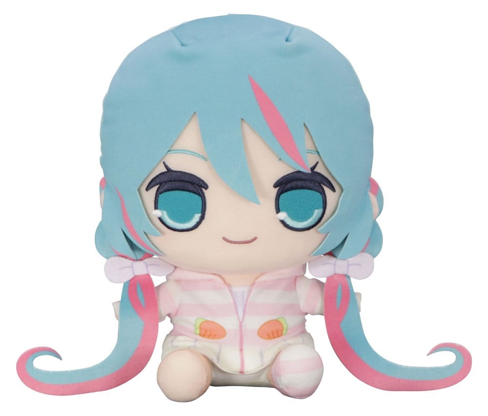 Hatsune Miku Kyurumaru Big Plush Figure Rabbit Ear Hood Pajama 28 cm 4571623516804