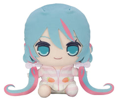 Hatsune Miku Kyurumaru Big Plush Figure Rabbit Ear Hood Pajama 28 cm 4571623516804