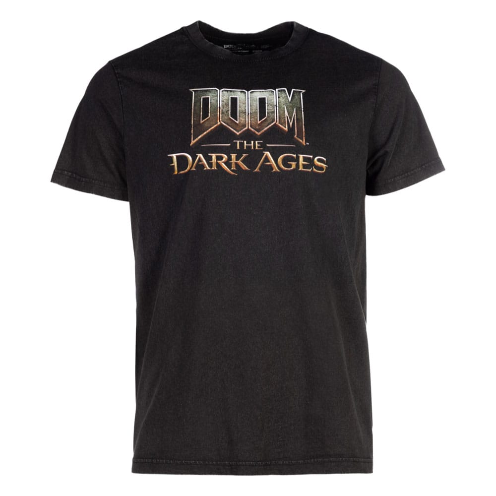 Doom The Dark Ages T-Shirt Logo Washed Out Size S 0840316424134