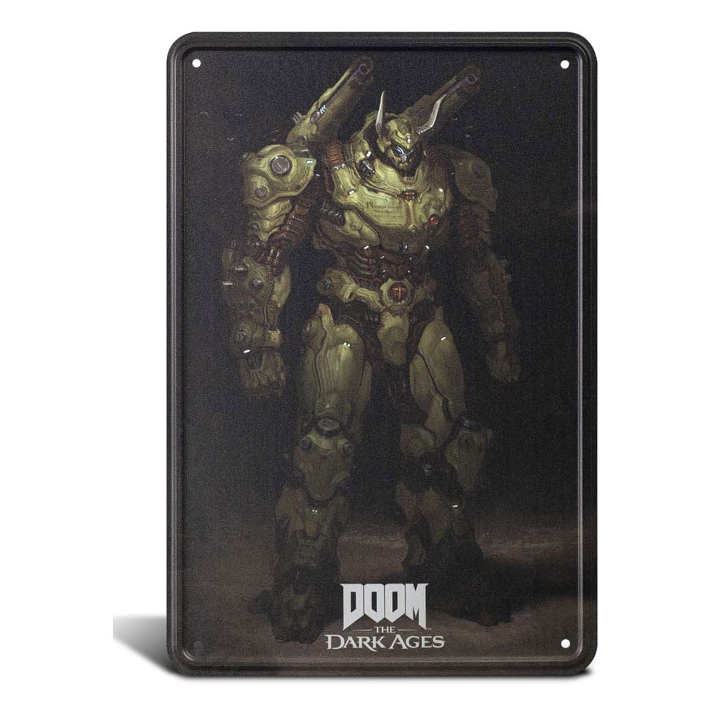 Doom The Dark Ages Metal Sign Atlan 20 x 30 cm 0840316424974
