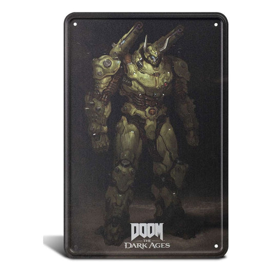 Doom The Dark Ages Metal Sign Atlan 20 x 30 cm 0840316424974