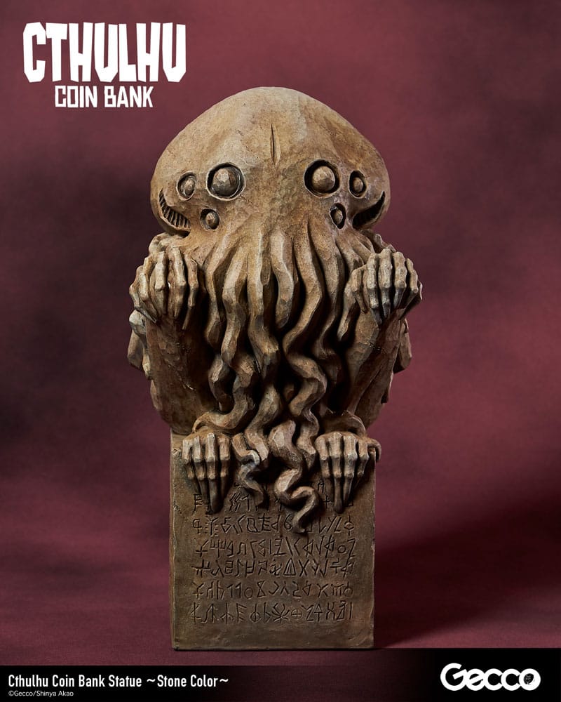 H.P. Lovecraft Cthulhu Mythos Coin Bank Statue Cthulhu (Stone Color) 24 cm 4580744650830