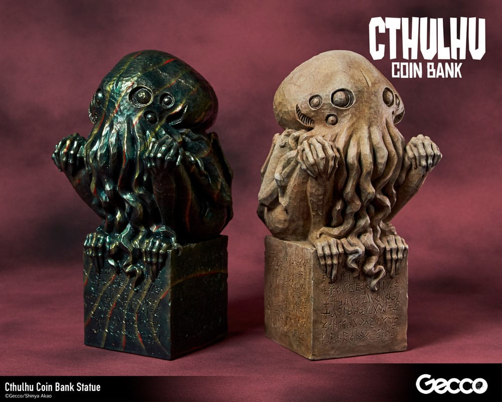 H.P. Lovecraft Cthulhu Mythos Coin Bank Statue Cthulhu (Stone Color) 24 cm 4580744650830