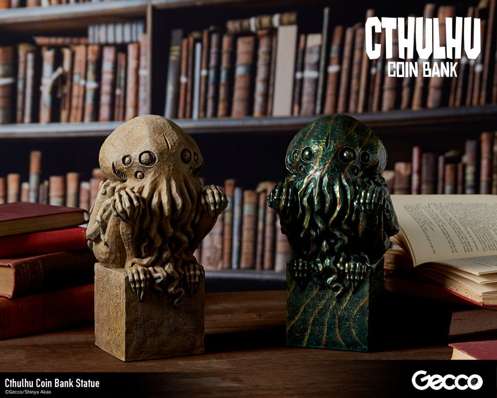 H.P. Lovecraft Cthulhu Mythos Coin Bank Statue Cthulhu (Stone Color) 24 cm 4580744650830