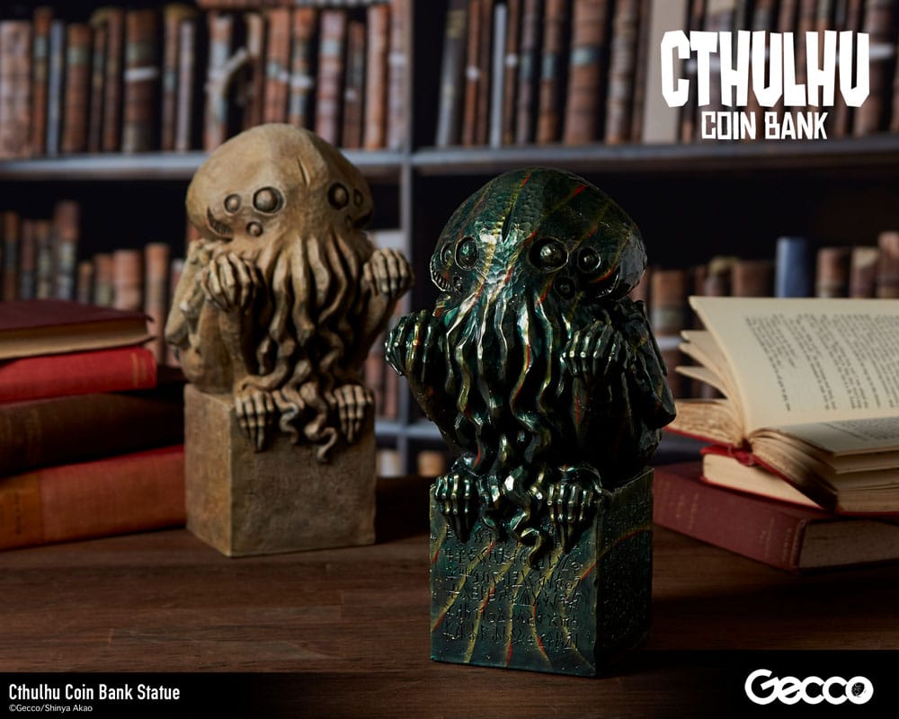 H.P. Lovecraft Cthulhu Mythos Coin Bank Statue Cthulhu (Stone Color) 24 cm 4580744650830