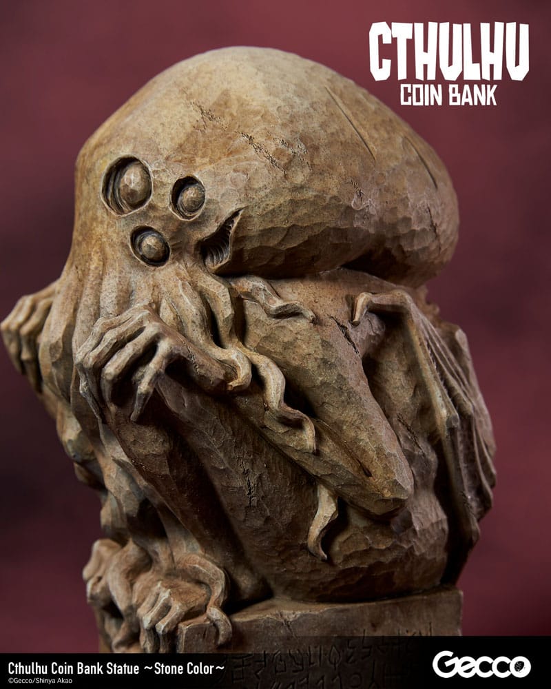 H.P. Lovecraft Cthulhu Mythos Coin Bank Statue Cthulhu (Stone Color) 24 cm 4580744650830
