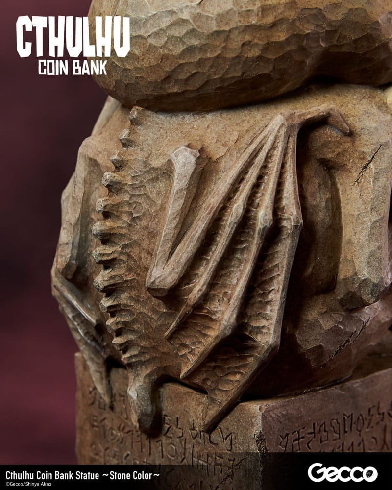 H.P. Lovecraft Cthulhu Mythos Coin Bank Statue Cthulhu (Stone Color) 24 cm 4580744650830