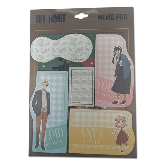 Spy x Family Memo Pad set Forger Family #B 0195284550249