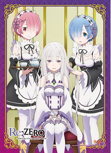 Re:Zero Starting Life in Another World Wall Scroll Emilia, Rem & Ram 0699858867981