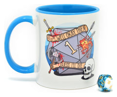 Glassstaff Gift Set Mug & Dice D20 Guess I'll Die  8720726467414