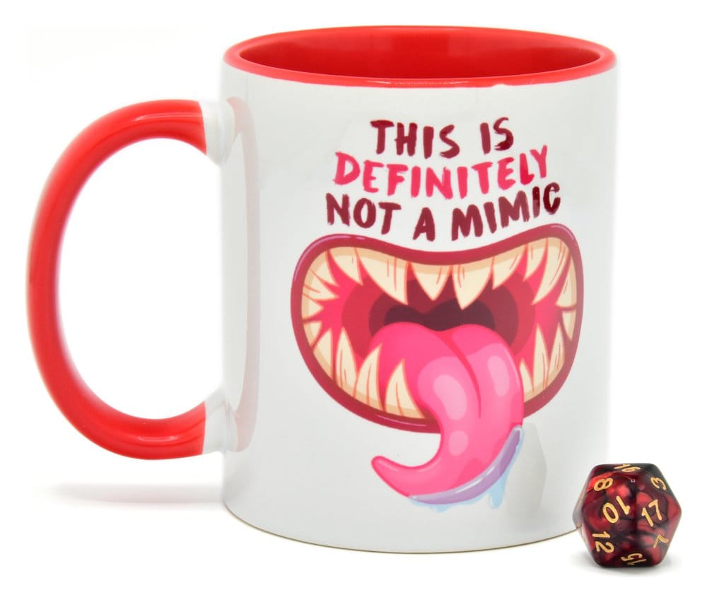 Glassstaff Gift Set Mug & Dice D20 Not a Mimic 8721117601417