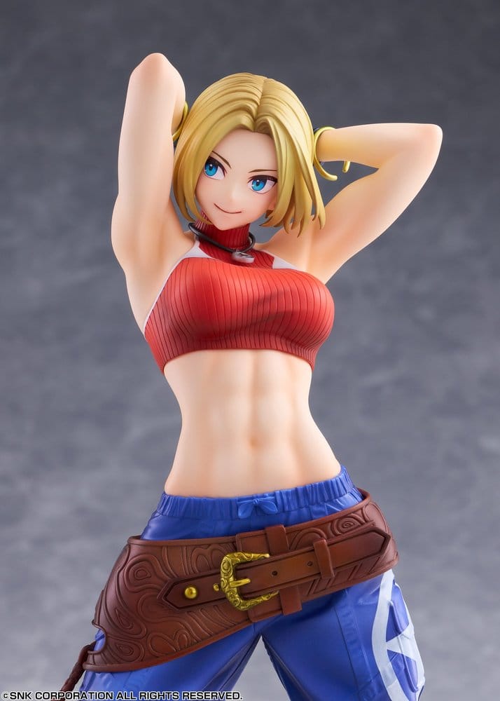 Fighting Girls Collection The King of Fighters XV PVC Figure 1/7 Blue Mary AmiAmi Limited Edition 26 cm 4595123918524