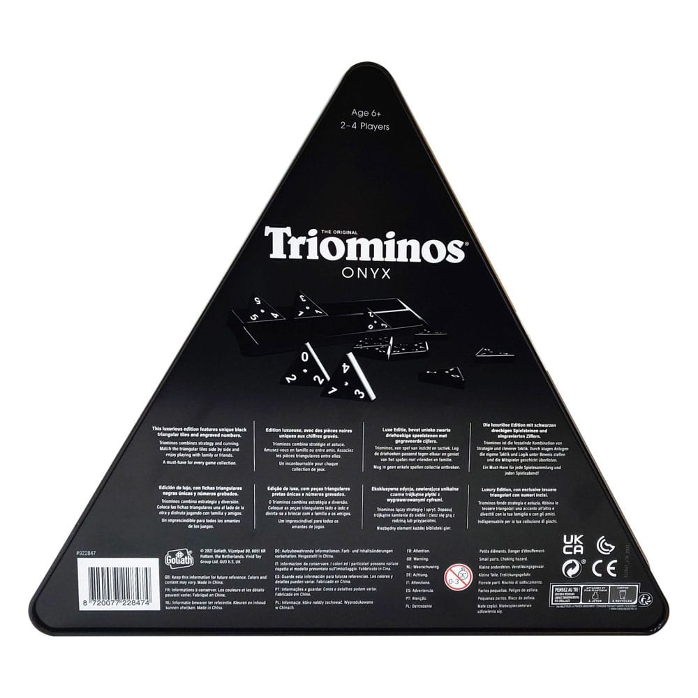 Triominos Onyx Strategy game 8720077228474