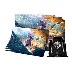 The Witcher Premium Puzzle Griffin Fight (1000 pieces) 5908305231233