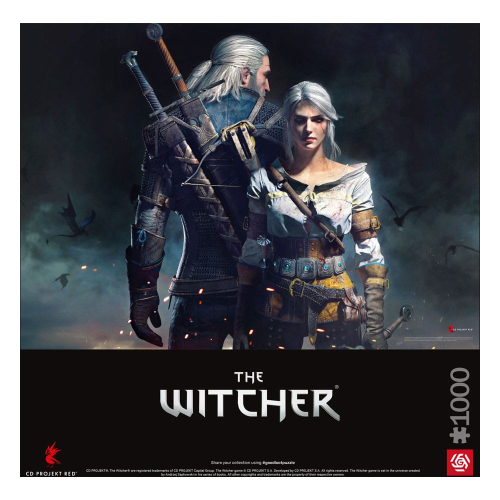 The Witcher Gaming Puzzle Geralt & Ciri (1000 pieces)  5908305236023