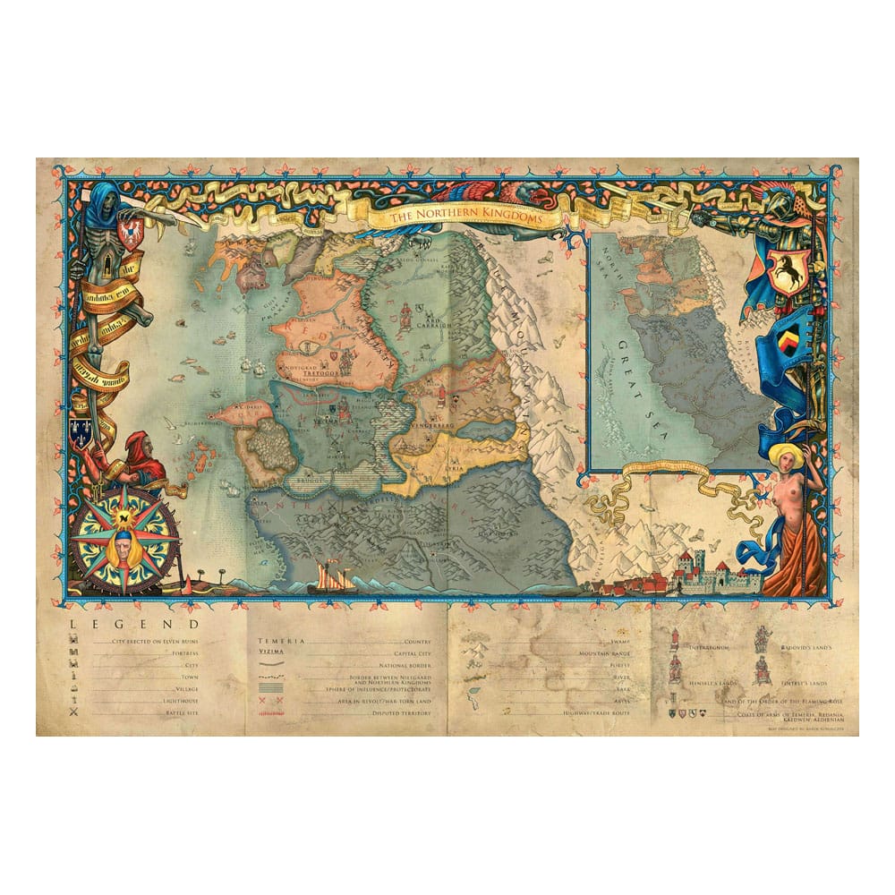 The Witcher 3 Gaming Puzzle The Northern Kingdoms (1000 pieces)  5908305242994