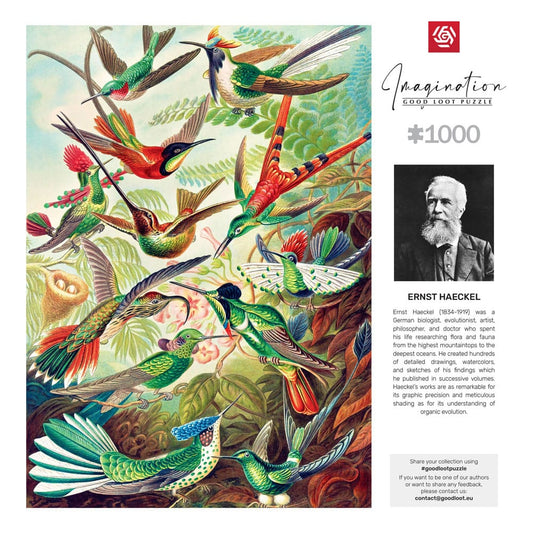 Ernst Haeckel Imagination Puzzle Hummingbirds/Kolibry (1000 pieces) 5908305246794
