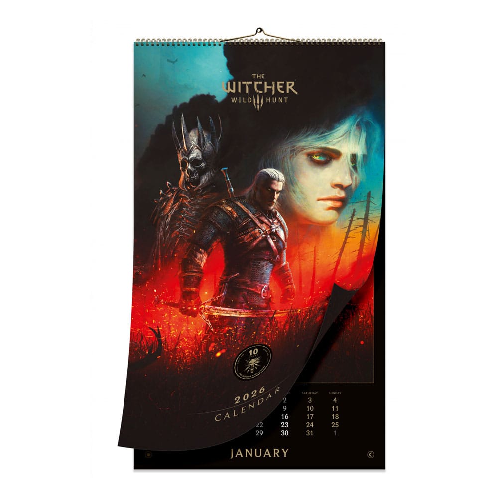 The Witcher 3: Wild Hunt Calendar 2026 10th Anniversary  5908305250319