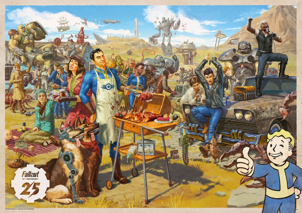 Fallout gift set Fallout Vault Loot Collection (Puzzle, socks, figurine & key ring) 5908305250616