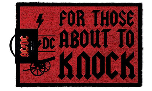 AC/DC Doormat For Those About To Knock 40 x 57 cm 5050293851280