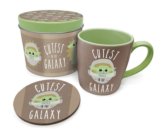 Star Wars The Mandalorian Mug with Coaster Cutest in the Galaxy 5050293854779