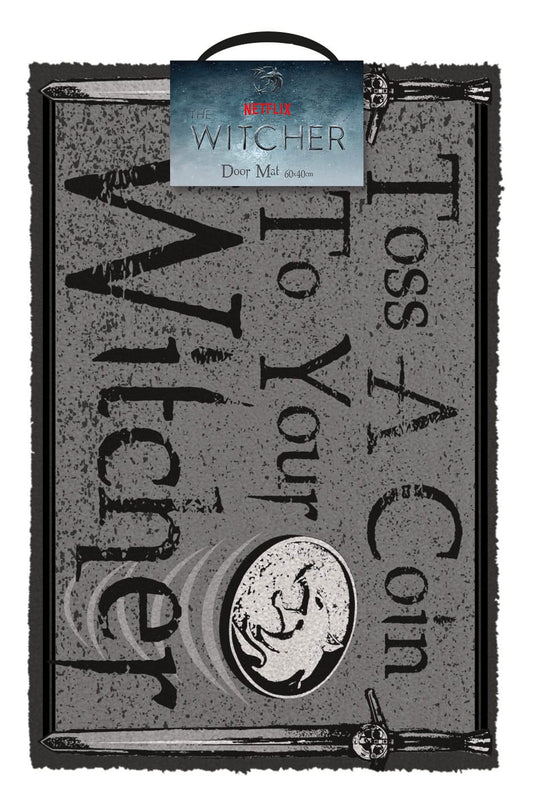 The Witcher Doormat Toss a Coin 40 x 60 cm 5050293857756