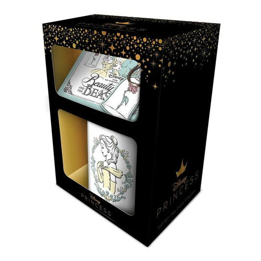 Disney Mug, Coaster and Keychain Set Beauty and the Beast Enchanted 5050293861029