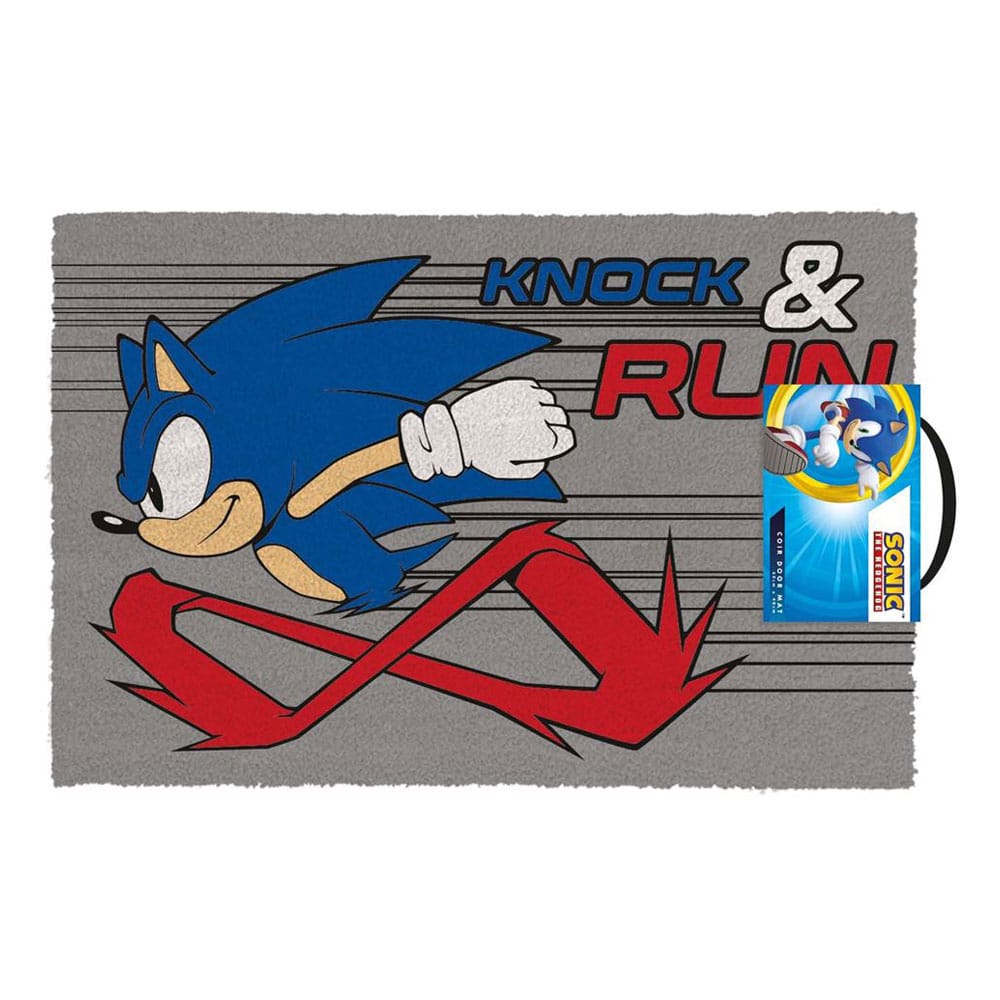 Sonic The Hedgehog Doormat Knock And Run 40 x 60 cm 5050293865294