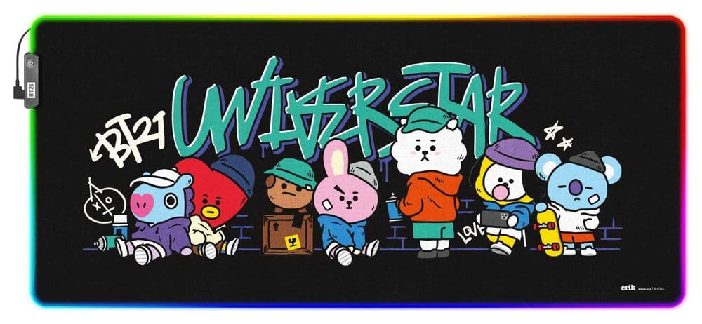 BT21 LED XXL Mouse Mat 90 x 40 cm 8435497261733