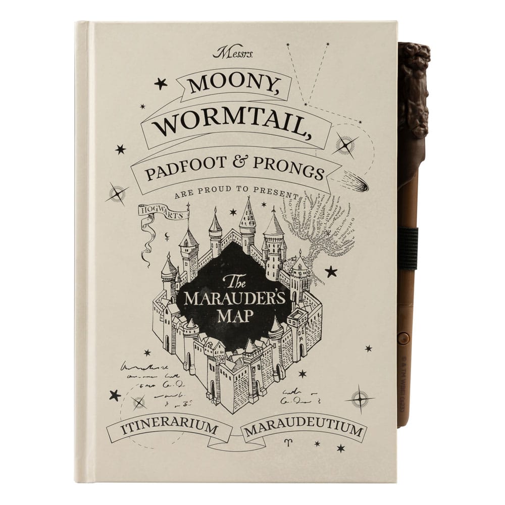 Harry Potter Premium Notebook A5 with Light Marauder's Map 8435497283247
