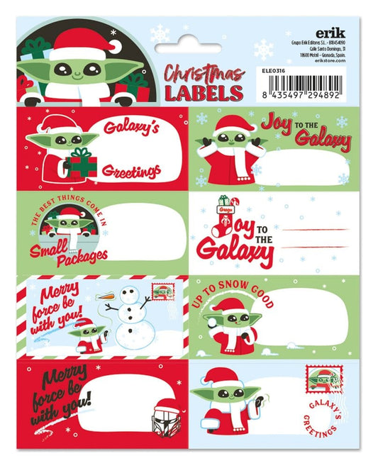 Star Wars Selbstklebende Etiketten WeihnachtenStar Wars Self-Adhesive Labels ChristmasStar Wars étiquettes autocollantes NoëlStar Wars Etiquetas Autoadhesivas Navidad 8435497294892