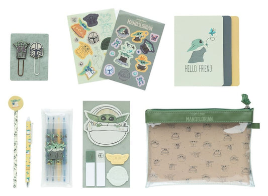 Star Wars: The Mandalorian Schreibwaren-Set GroguStar Wars: The Mandalorian Stationery Set GroguStar Wars: The Mandalorian set de papeterie GroguStar Wars: The Mandalorian Set de Papelería Grogu 8435497296391