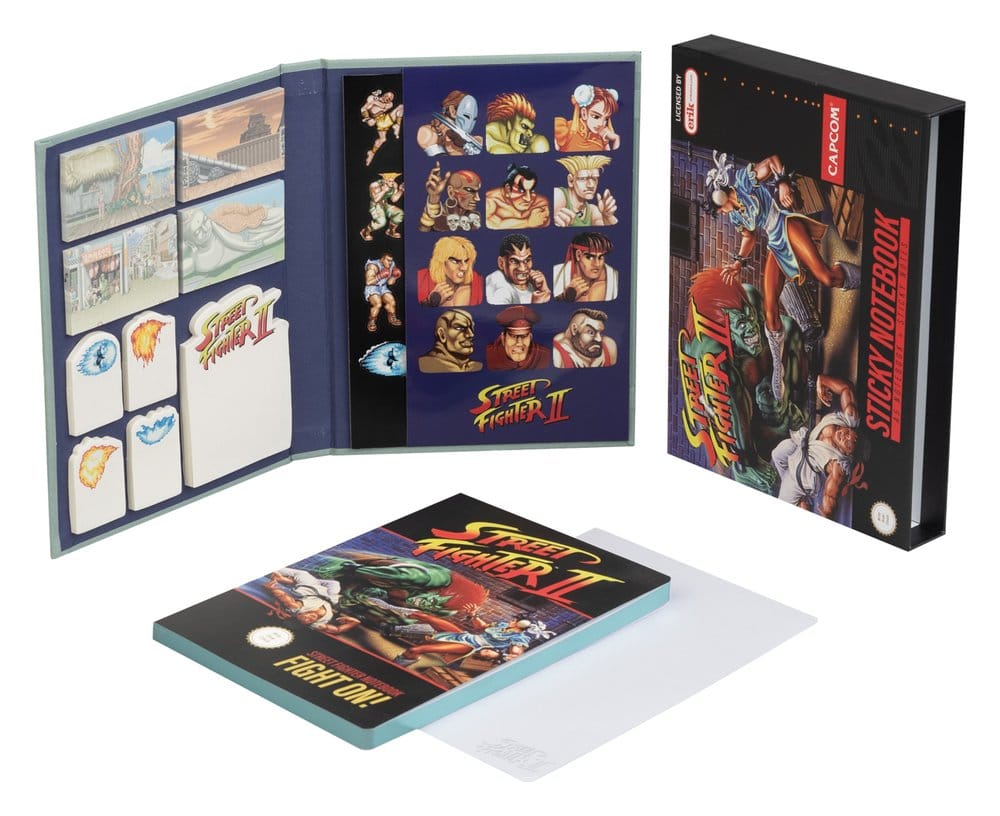 Street Fighter Premium Notebook with Sticky Notes and Cover A5  8435497296735