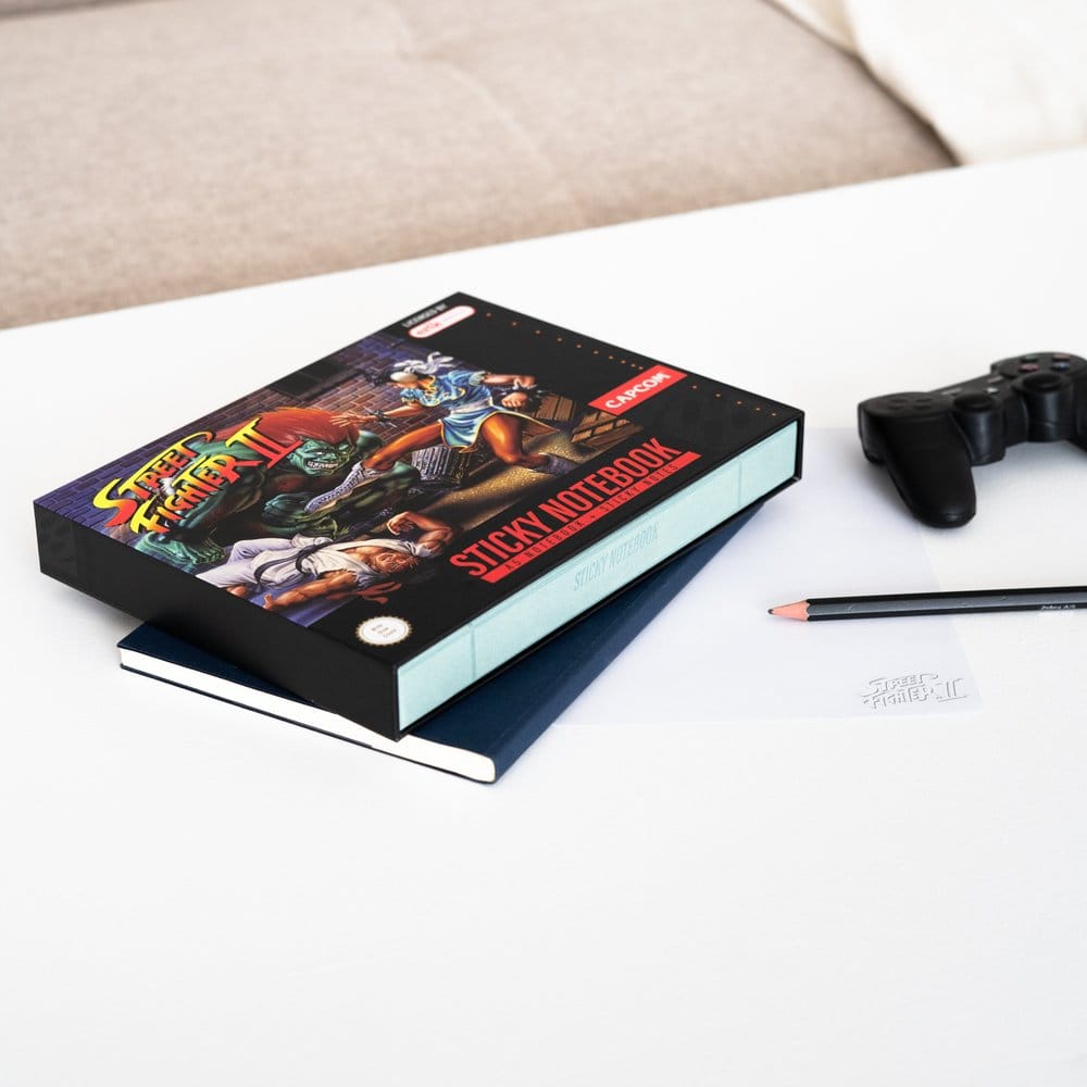 Street Fighter Premium Notebook with Sticky Notes and Cover A5  8435497296735