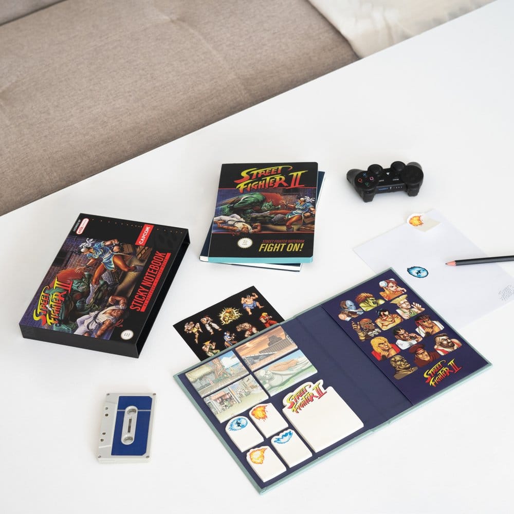Street Fighter Premium Notebook with Sticky Notes and Cover A5  8435497296735